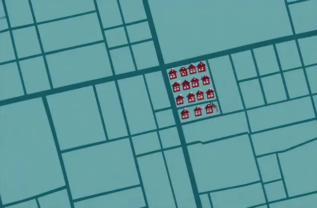 Illustrated map of Flos lighting project studio